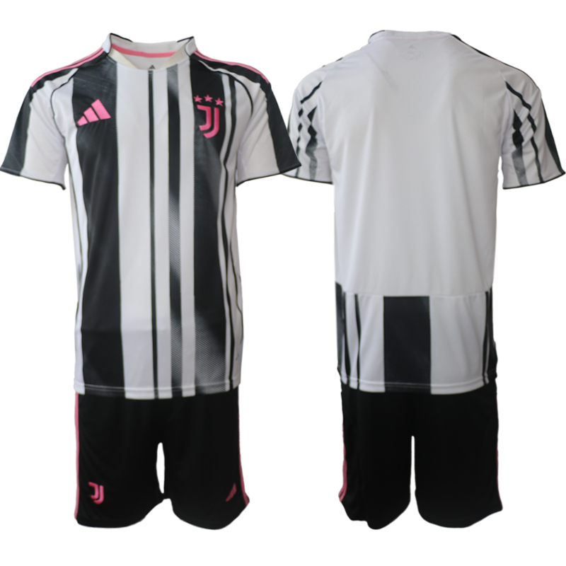 Men 2025-2026 Club Juventus FC home Black Blank Soccer Jersey